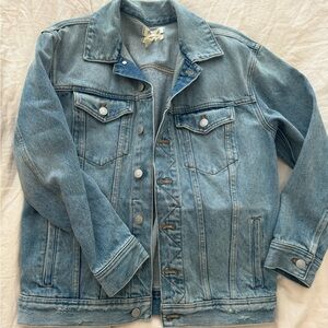 Madewell oversized trucker denim jacket